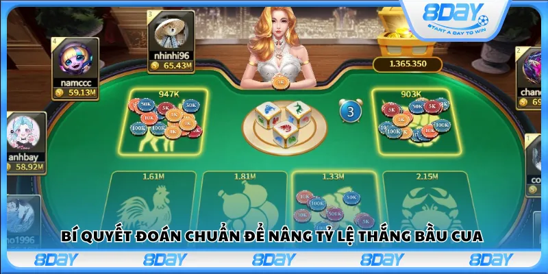 Bí quyết đoán chuẩn để nâng tỷ lệ thắng Bầu Cua