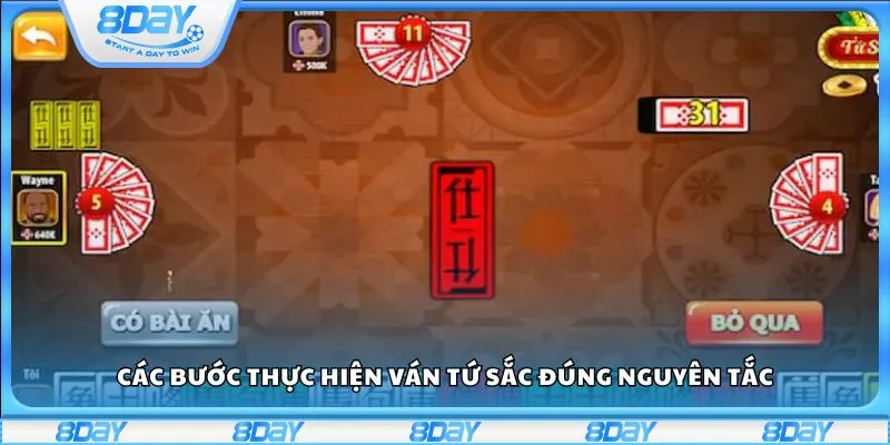 Các bước thực hiện ván Tứ Sắc đúng nguyên tắc