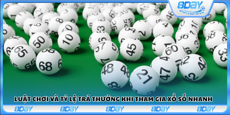 Cách chơi cùng cơ cấu trả thưởng của xổ số nhanh